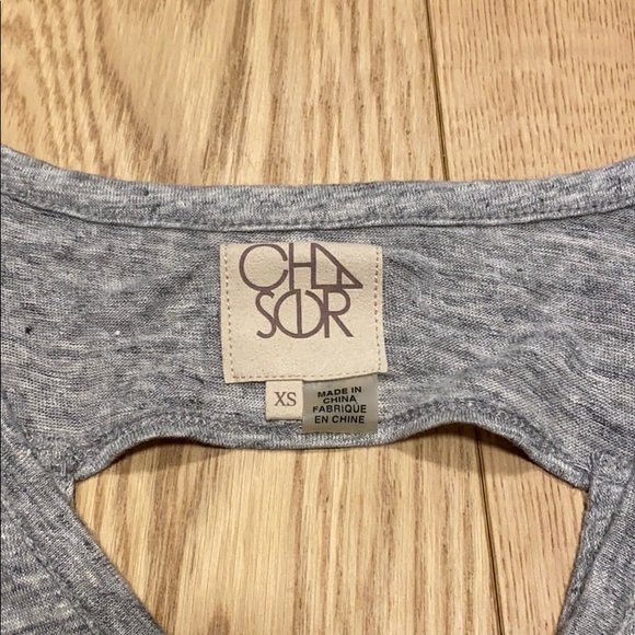 Chaser v-neck open back tank top - Picture 3 of 5
